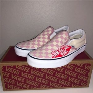 Pink Checker Vans